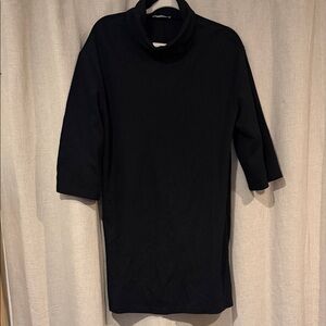 Zara Black Turtleneck Top